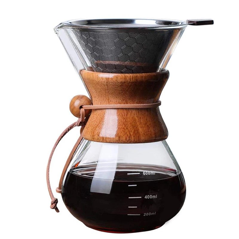 Borosilicate Clear Pyrex Glass Coffee 