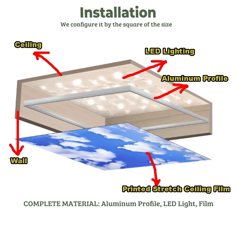 up to 60 meters wide white translucent ceiling film-32