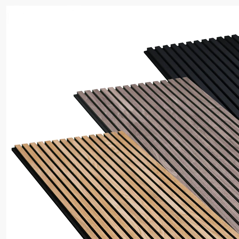 High Reliability Widely Applicable Absorption Sound Proof Akupanel Wood Wall Black Acoustic Panels