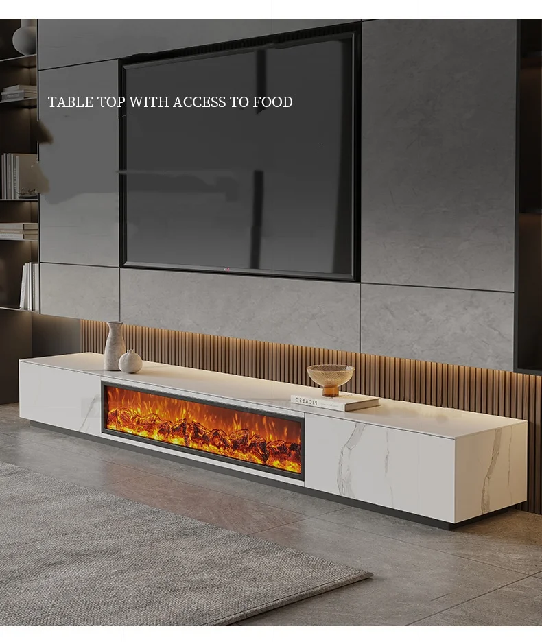 Electric Fireplace, LED, Wood - detail 4