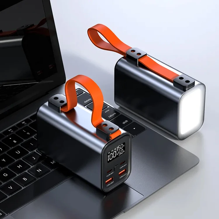 Trending Products 2025 New UUTEK PB198 Aluminum Alloy Body 20V5A Pd100W Fast Charger Power Bank 30000mah with Lanyard for Laptop