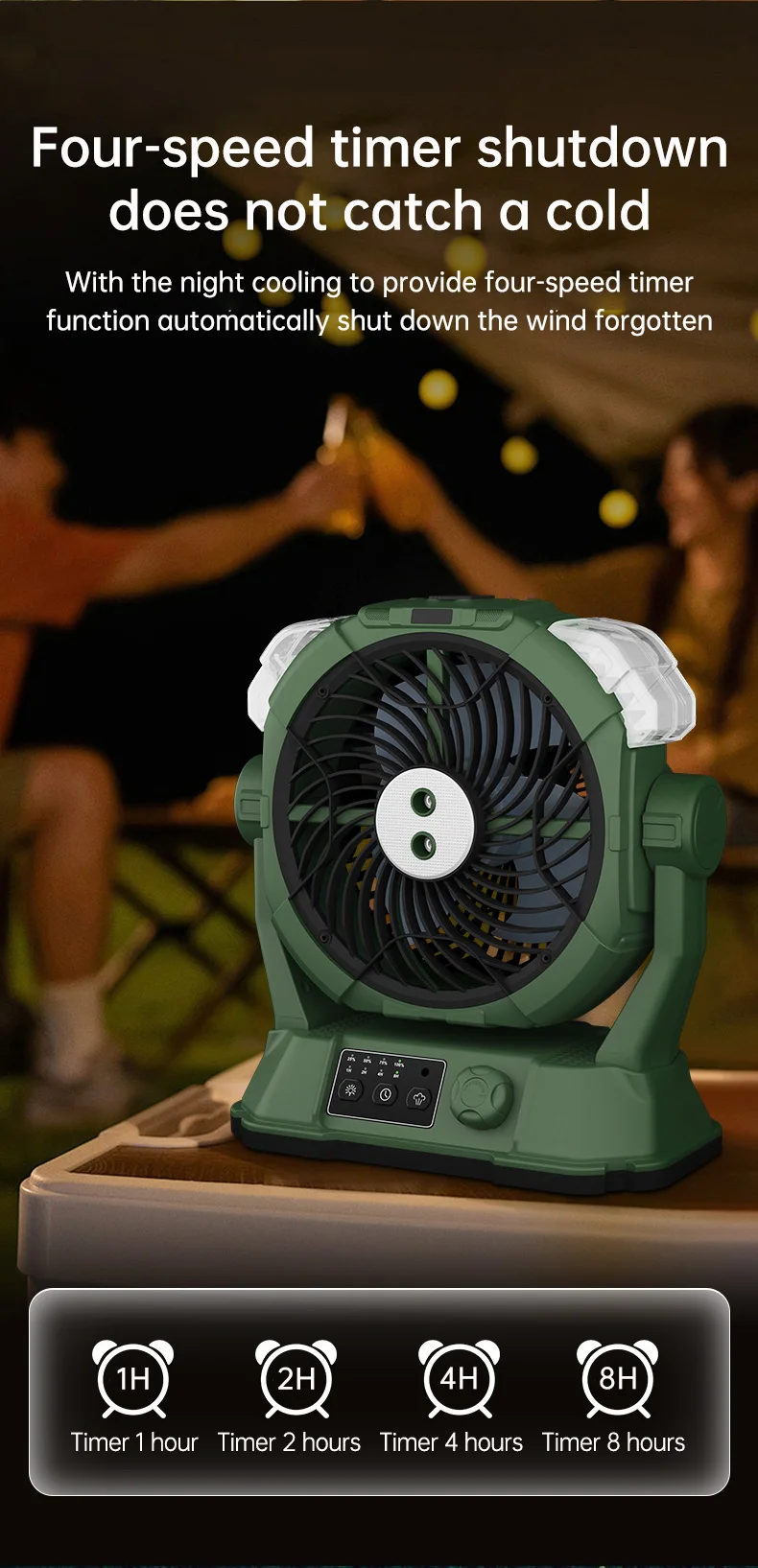 Rechargeable Fan, Portable, LED - detail 12