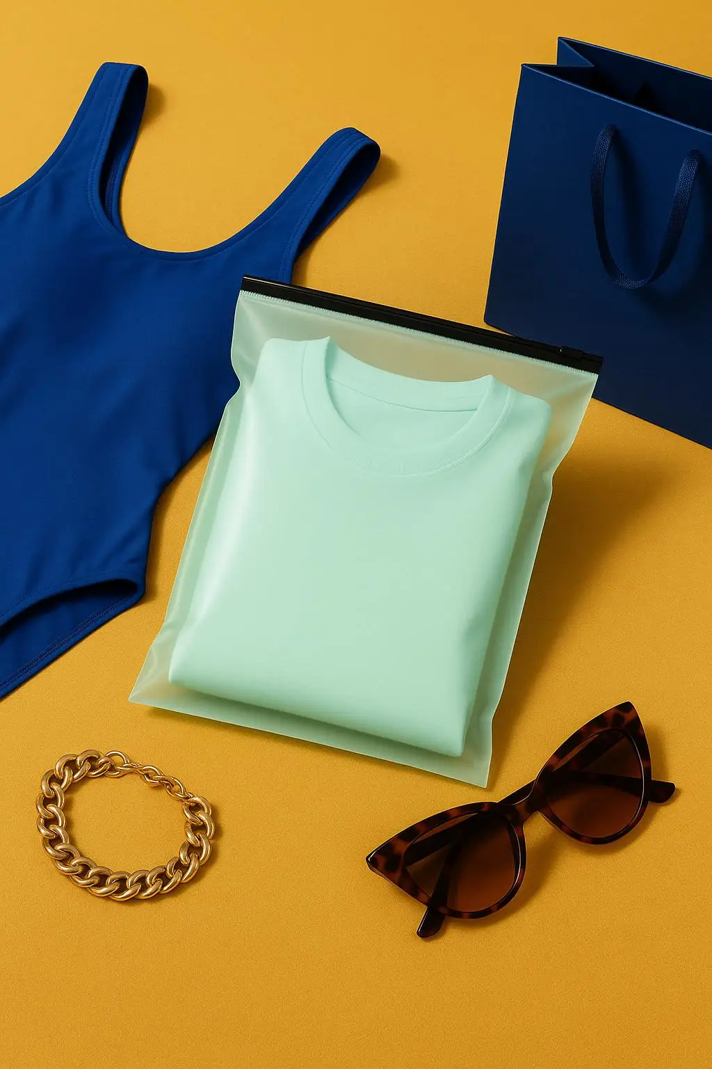 Custom Printed Frosted Slider Ziplock Bag with Recyclable PE Material for Premium Boutique and Apparel Packaging - detail 6