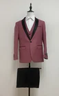 Suit Zechengjia 3pc Solid Tuxedo Set Business Suit For Men Fashion Formal Suit