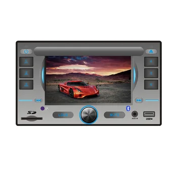 pioneer car audio two Din BT 2 USB Port TF Card 4 Color Backup LCD Display 12V In-dash 1 Din FM Aux DAB RDS MP3 MMC WMA