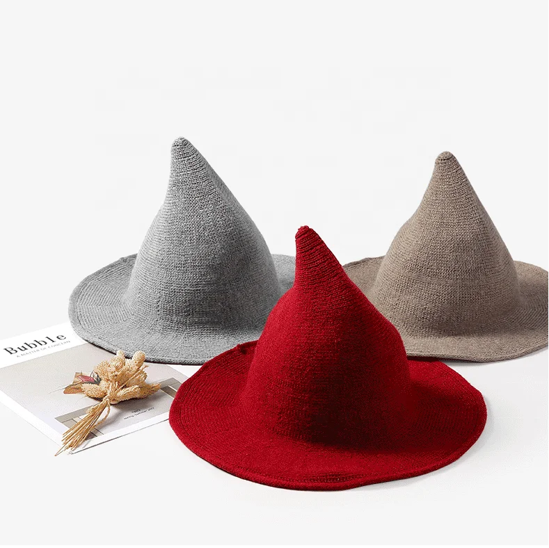 pointed felt hat