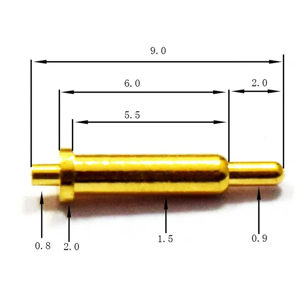 Customized Brass Gold Plate Spring Loaded Contact Pogo Pin Electrical