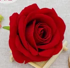 Rose Pink Artificial Single White Silk Velvet Rose Heads Artificial Rose Flower Manufacturer Dusty Pink Rose