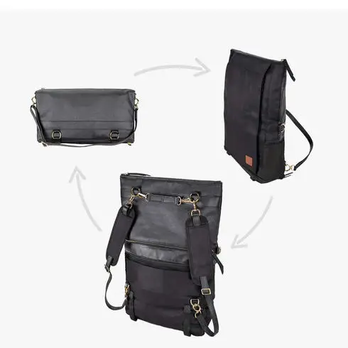 New Designer 3 in 1 Travel Crossbody laptop Bag Backpack Fashion RPET PU Leather Outdoor Travel Bag