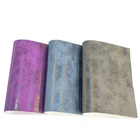 Leather 2021 New Style Plain Color Napa Textured Rainbow Color Faux Leather Fabric For Making Leather Goods Sofa Chair