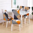 Spandex Chair Cover Grey Geometrically Spandex Elastic Office Chair Cover Dirt Proof And Detachable