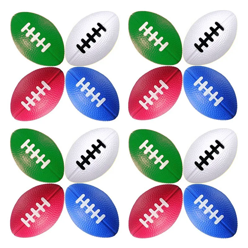 Custom Mini Football Stress Ball - Foam Sports Ball for School Carnival, Party Bag Gifts, Christmas Filler 8