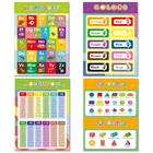 School 16 Pcs/set Time Season Color Body Alphabet Cheap School Kids Educational Posters Design Custom