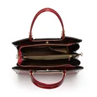 Purses Pu Pu Elegant Ladies Patent Leather Square Handbags And Purses High Capacity Pu Bag