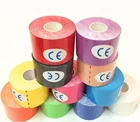 Tape Sports Muscle Tape Custom Printed Multicolor Waterproof Adhesive Muscle Tape Sports Kinesiologic Tape Roll