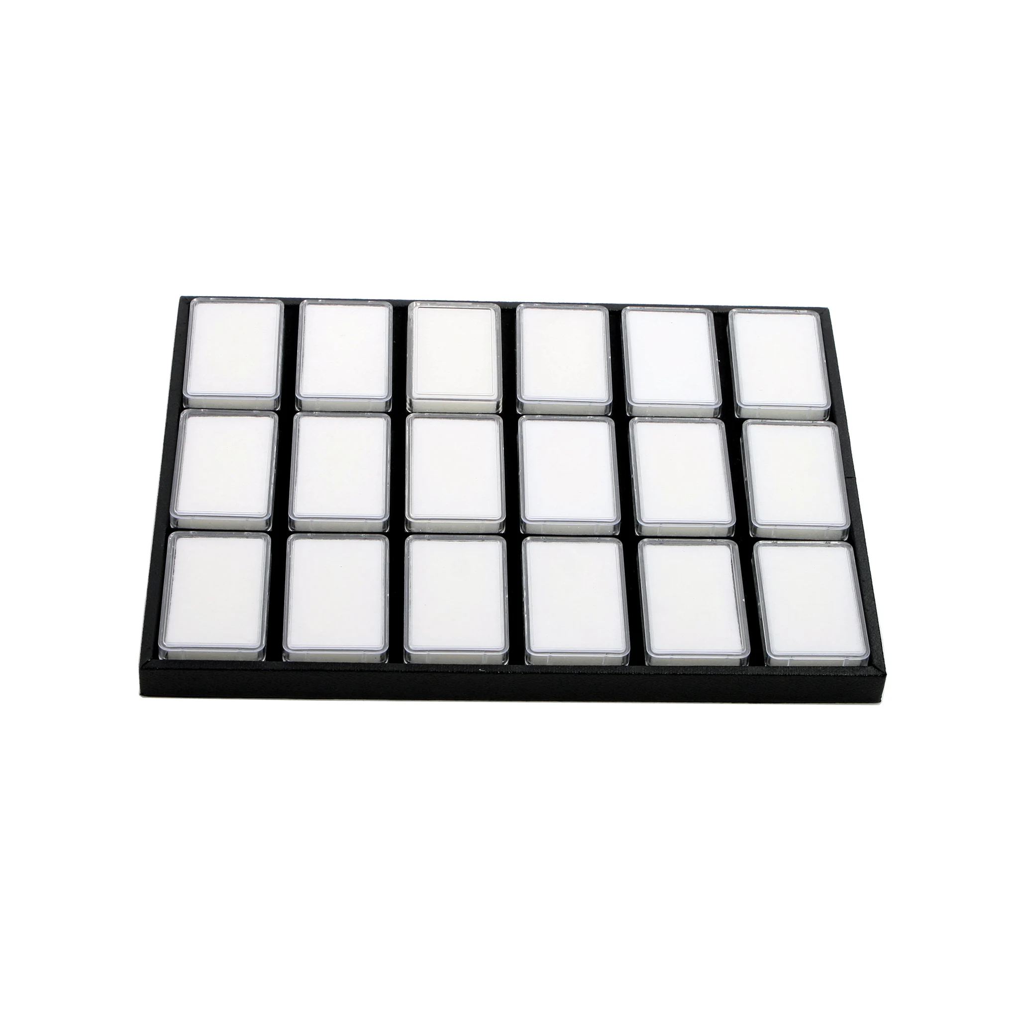 SQUARE CLEAR ACRYLIC GEM BOXES 10 QTY 