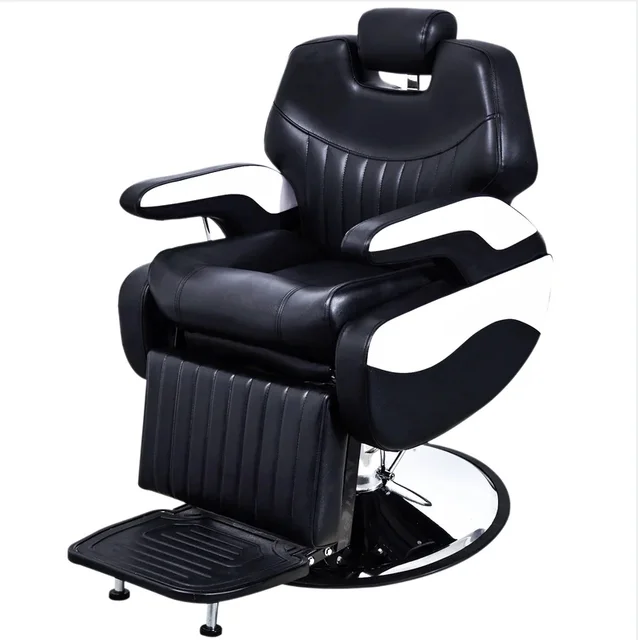 Comfortable Adjustable Height and Reclining High Quality Barber Chair for Salon Chinese Style Hairdressing Salon Furniture