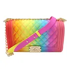 Jelly Purse And Fur Slides Round Jelly Colorful Purse Jelly Purses With Zipper