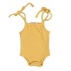 Summer Clothes Cotton Baby OEM Summer Infant Clothes Children Clothes Ribbed Cotton Baby Onesie Romper