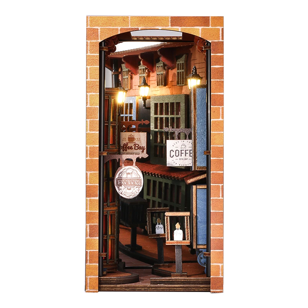 Diy Wooden Dollhouse Furniture Bookends Bookshelf Insert Creative Gift  Exchange Ideas Book Nook - Buy Creative Gift Exchange Ideas For Families  Book Nook,Wooden Dollhouse Furniture Book Nook,Bookends Diy Ideas Book Nook  Product