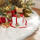 Christmas Tree Ornaments 2021 Hot Sale Christmas Decorations White Plush Christmas Tree Ornaments Christmas Tree Skirt