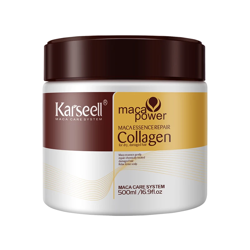 Wholesale factory price Maca Power Karseell Collagen Hair Mask Keratin Mask for Dry and Damaged Hair treatment 500ml