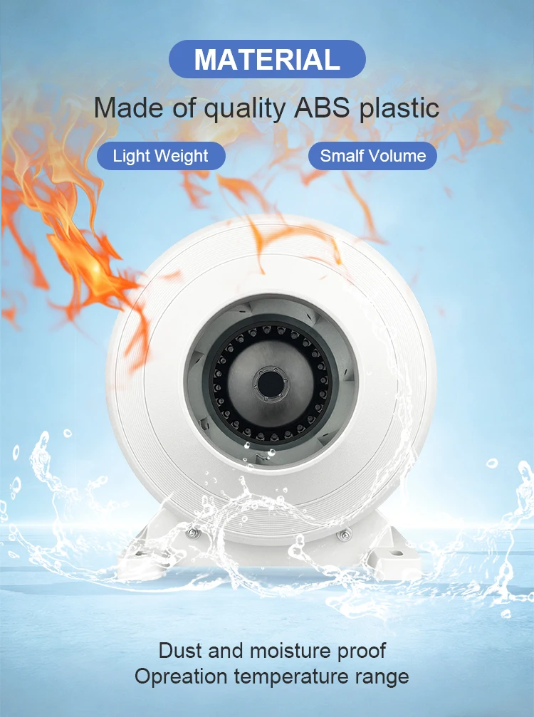 Centrifugal Fan, DCFAIR, Plastic, 240CFM - detail 8