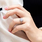 Rings Wedding Wedding Ring 925 Heart Shape 925 Sterling Silver Rings Wedding Rings For Couple Finger Rings