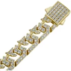 Gold Hip Hop Trend Men's K Gold Large Gold Chain Men's Necklace Jewelry Set