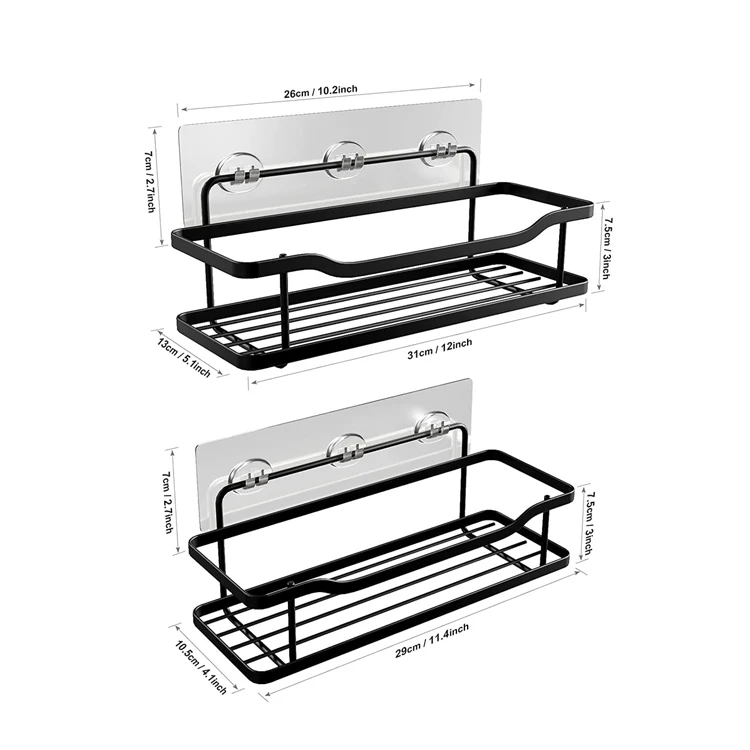 Self Adhesive Bathroom Storage Corner Rack Shelf Self Adhesive Shower Caddy Organizer Shelves