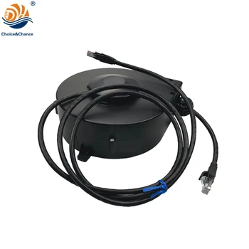 Retractable CAT6 Cable Reel - Category 6 for Network Device - 15ft - 1 x RJ-45 Male Network - 1 x RJ-45 Male Network