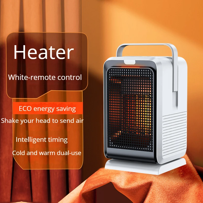customization Winter Fan Heater 500W/1000W Personal Desktop night light remote control Mini Portable Electric Ptc Ceramic Heater