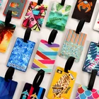 Luggage Tag Travel Labels Wholesale Custom Shape Embossed Waterproof Soft PVC Rubber Luggage Tag With Name Logo