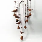 Wall Garden Decoration Wind Chimes Outdoor Home Wall Hanging Rustic Memorial Wind Chime Garden Rusty Metal Decoration
