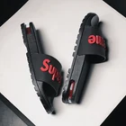 Superme Fashion Brand Air Cushion Sandal Slipper Rubber Custom Logo Slide Sandals Designer Slides Famous Brands