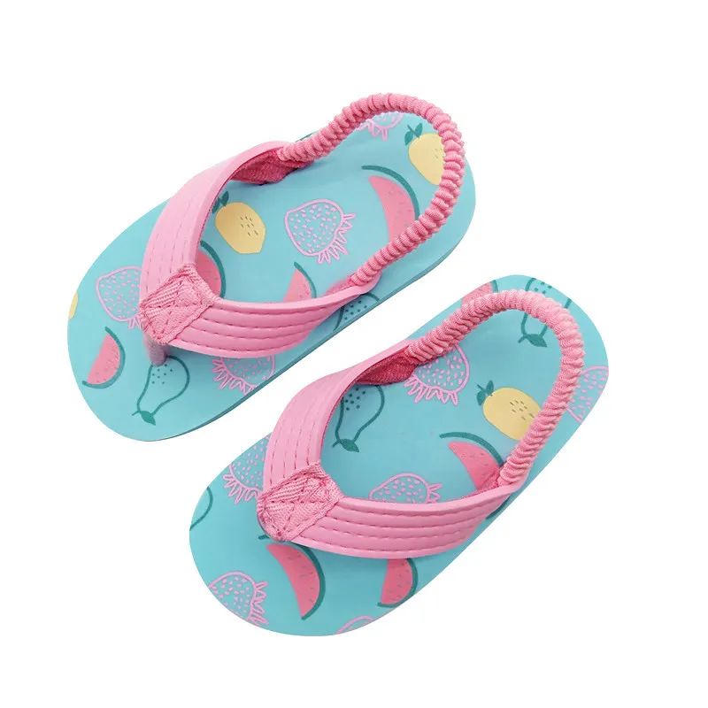 Wholesale price summer children flip flops fruit beach sandals shoes children slippers