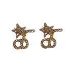 Earrings Jewelry Earrings New Letter Earrings Female Joker Earrings Diamond 925 Silver Brand Jewelry