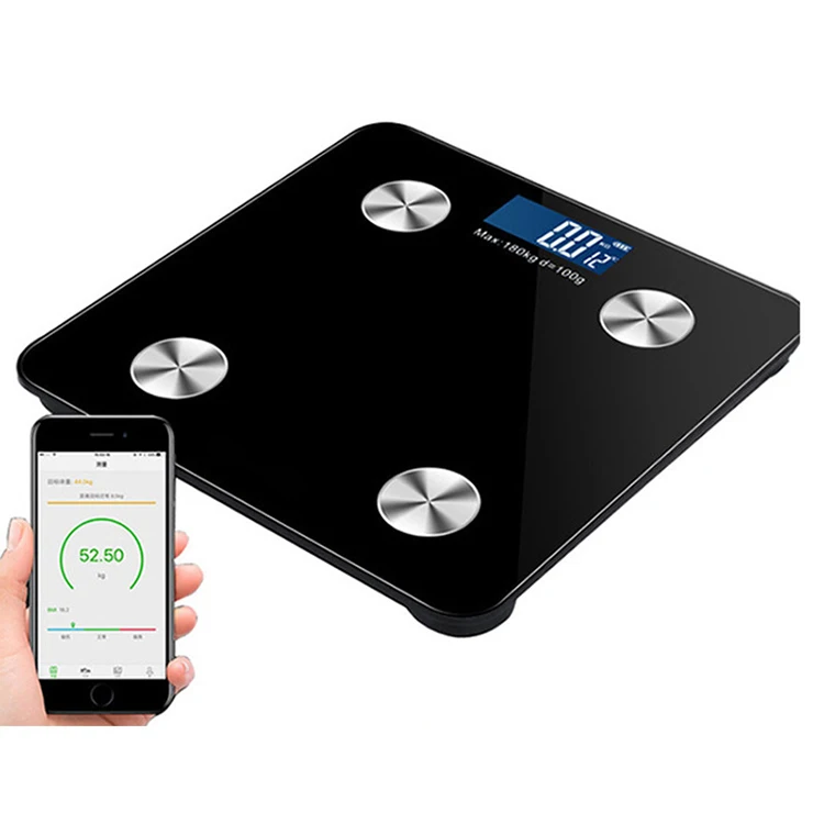 Body Weight Smartphone App Digital Bathroom BMI Weighing Bluetooth Body Fat Scale Smart Scale