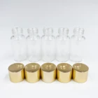 Aluminum Cap Glass Screw Bottle With Aluminum Cap Clear Glass Screw Cap Bottle