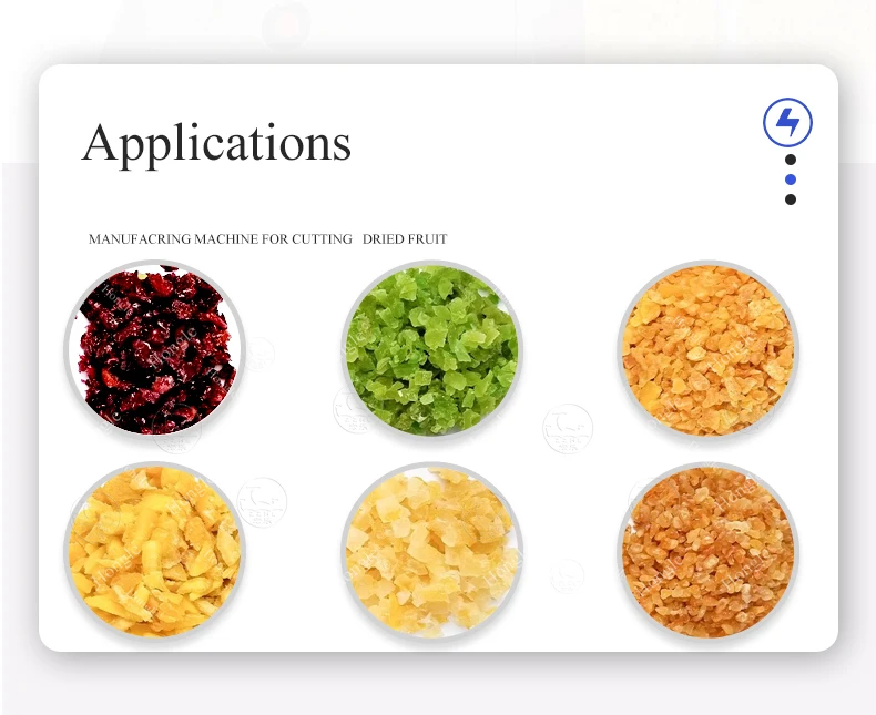 Commercial Vegetable Dicer Cutting Dicing Machine Candied Dry Fruit & Preserved Fruit Cube Chopper Core Motor Component details