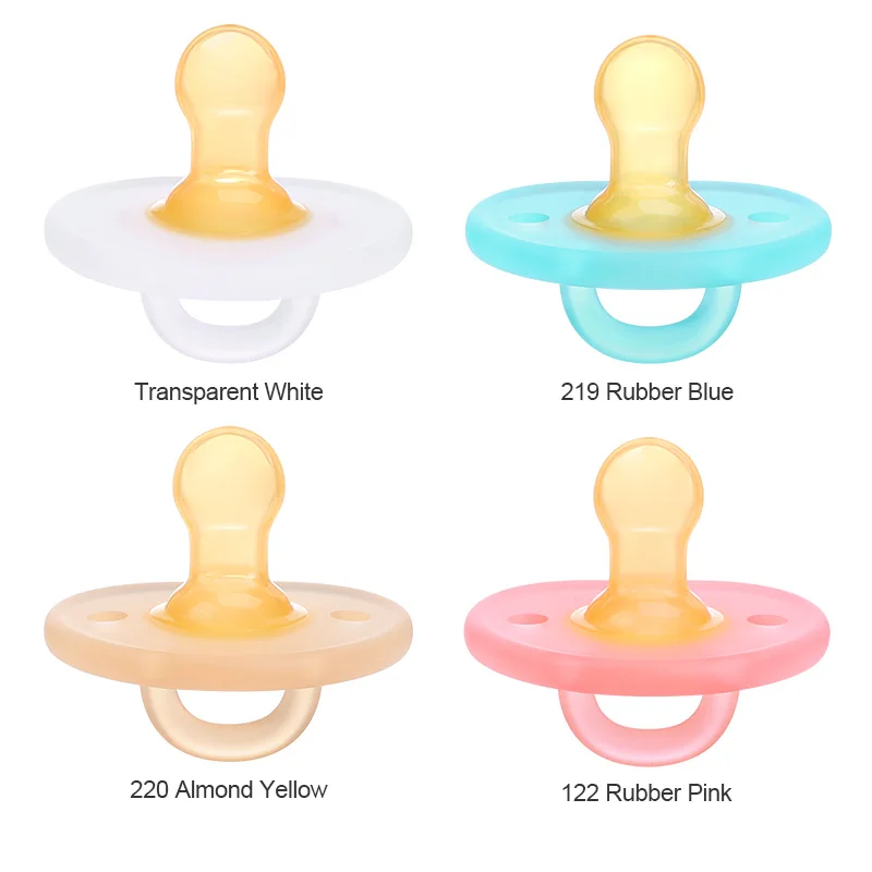 BPA Free Soft Teething Pacifier Heart Shaped Infant Flat Pacifier Silicone Baby Pacifier For Kids