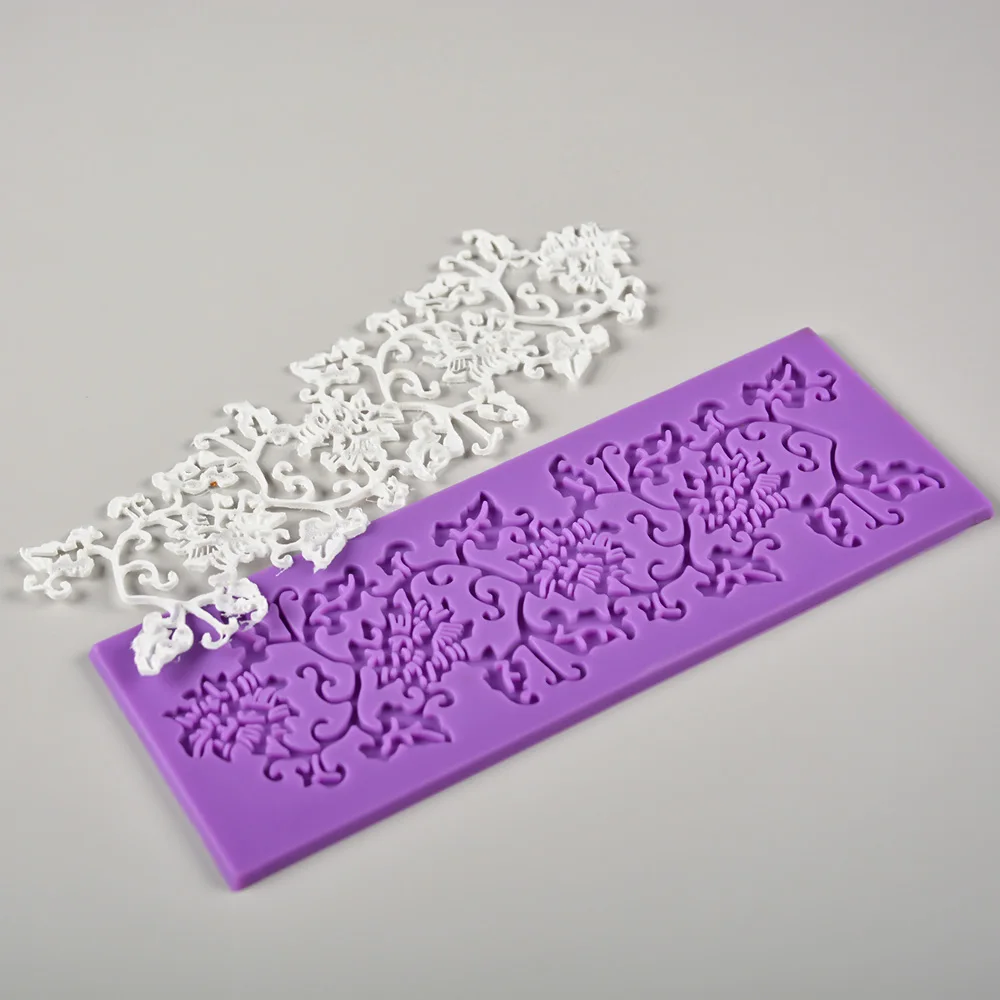 Silicone Flower Design Cake Mold Lace Pad For Baking High Quality Cake Tools For Cake Decoration