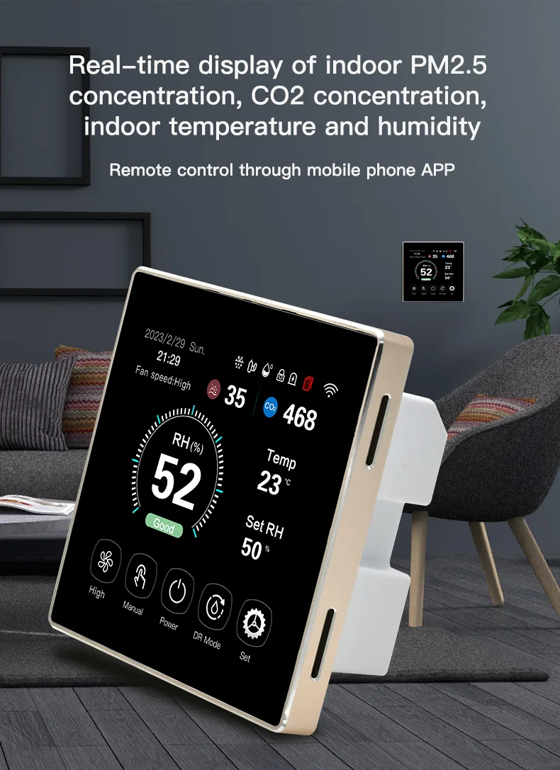 Ventilation and Dehumidification Controller, VOC, PM2.5 - detail 6