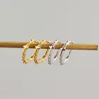 Hoop Dylam 18K Gold Plated 925 Sterling Silver Dainty Hoop Minimalist For Women Kids Girls Cross Earrings