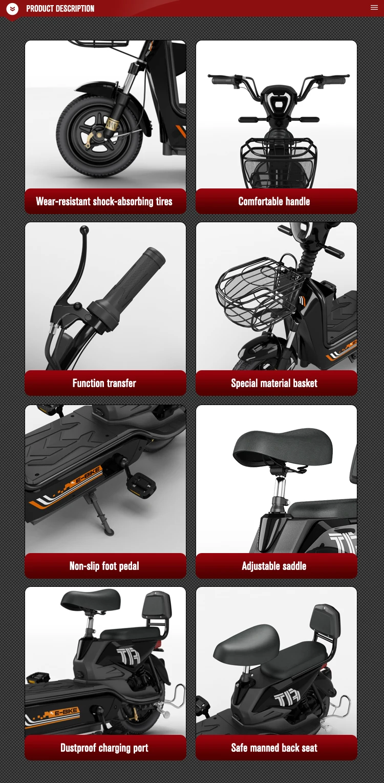 factory direct sales super electric scooter 48v ba