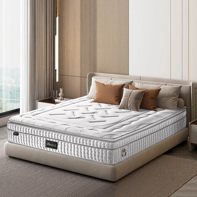 Imported Belgium Weight Silk Fabric Pocket Spring Mattress 38cm Queen