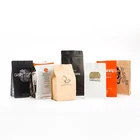 Kraft Paper Bag Custom Printing Kraft Aluminum Laminated Pocket Ripped Zipper Bag For Coffee