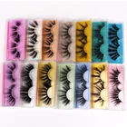 Eyelashes Natural 3D False Eyelashes Plastic Cotton Thread Eyelashes Slim Natural Eyelashes 25MM Long