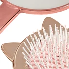 Hairdressing Ins Wind Cat Hair Comb And Makeup Mirror Two-piece Suit