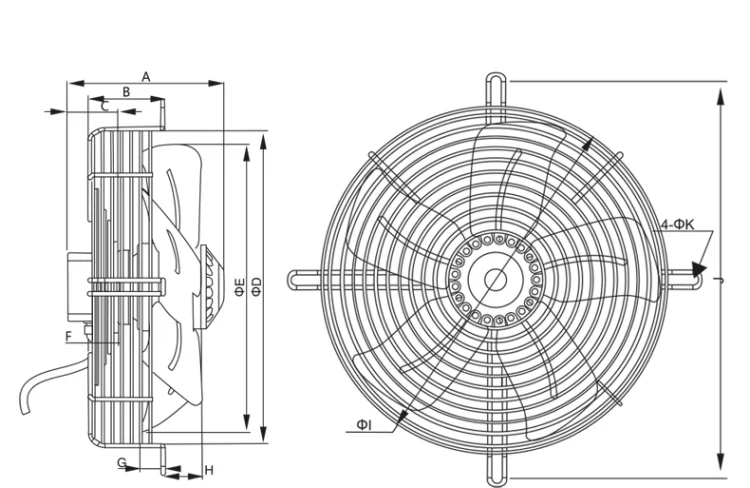 External Rotor Axial Fan, 220, Electric - detail 18
